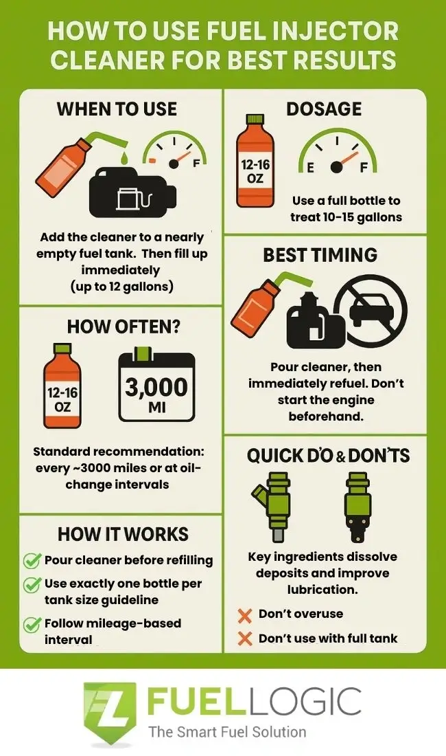 How to use Fuel Injector Cleaner for best results?
