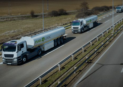 fuel trucks on the road - Fuel Logic Fuel Logic trucks operating as a nationwide fuel delivery service specializing in diesel, gasoline and bulk fuel solutions
