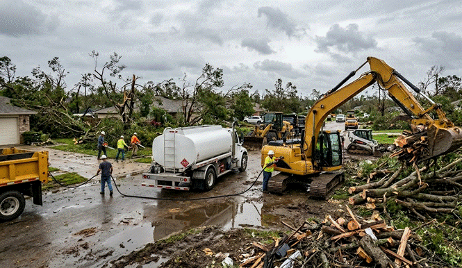 fleet fueling landscaping crews