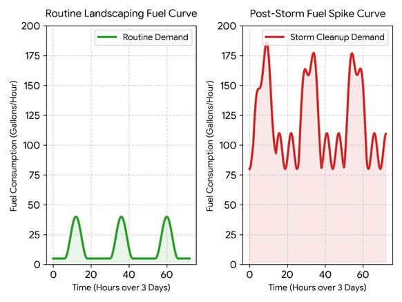 Storm Cleanup Is Increasing Landscaping Fuel Demand